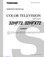 Toshiba 36HF72 Service Manual