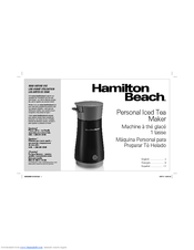 Hamilton Beach Iced Tea Maker User Manual