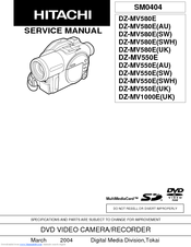 Hitachi DZ-MV580EAU Service Manual