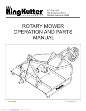 King Kutter 999998 Operation And Parts Manual