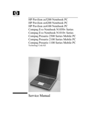 HP Compaq Prresario 2100 Service Manual