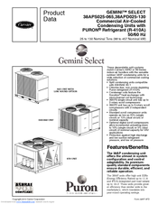 Carrier GEMINI SELECT 38APD025-130 Product Data