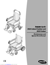 Invacare apollo outdoor mk.II Maintenance And Parts Manual