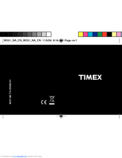 Timex W231 User Manual