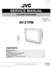 JVC AV-21PM Service Manual