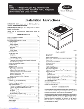 Carrier 48DU042090 Installation Instructions Manual