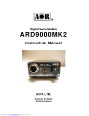 AOR ARD9000MK2 Instruction Manual