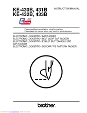 Brother KE-433B Instruction Manual