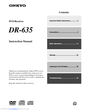 Onkyo DR-635 Instruction Manual