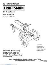 Craftsman 247.77466.1 Operator's Manual