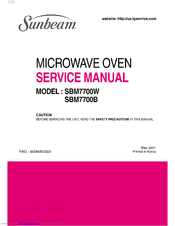 Sunbeam SBM7700B Service Manual