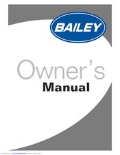 Bailey Motorhomes Owner's Manual