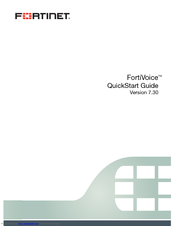 Fortinet FortiVoice Quick Start Manual