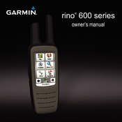 Garmin Rino 600 Owner's Manual