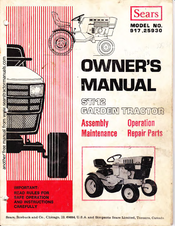 Sears 917.25930 Owner's Manual