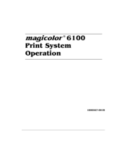 Qms Magicolor 6100 Operation Manual