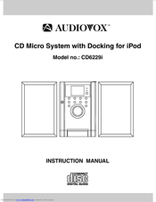 Audiovox CD6229i Instruction Manual