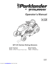 Parklander MT125 Series Operator's Manual