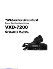 Vertex Standard VXD-7200 Operating Manual