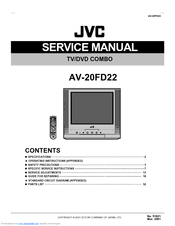 JVC AV-20FD22 Service Manual