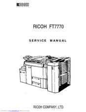 Ricoh FT7770 Service Manual