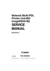 Canon imagePASS-M2 Service Manual
