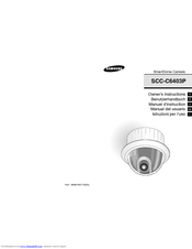 Samsung SmartDome SCC-C6403P Owner's Instructions Manual