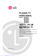 LG 60PY2DR Owner's Manual