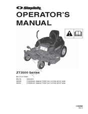 Simplicity ZT3500 Series Operator's Manual