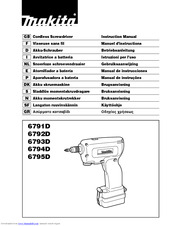 Makita 6795D Instruction Manual