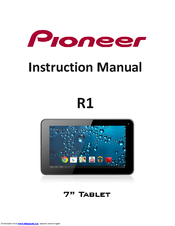 Pioneer R1 Instruction Manual