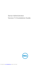 Dell Server Administrator 7.4 Installation Manual