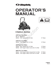 Simplicity Citation 5900523 Operator's Manual