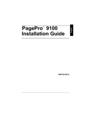Konica Minolta PagePro 9100 Series Installation Manual