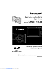 Panasonic Lumix DMC-FX9EB Operating Instructions Manual