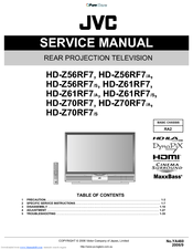 JVC HD-Z70RF7 Service Manual