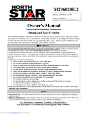North Star 296020 Owner's Manual
