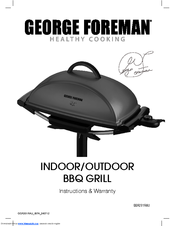 George Foreman GGR201RAU Instructions & Warranty