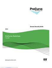 ProCurve ProCurve Switch 2900-24G Manual