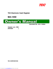 Tec MA-1450 Owner's Manual