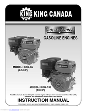 King Canada KCG-130 Instruction Manual