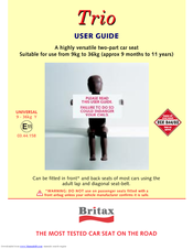 Britax Trio User Manual