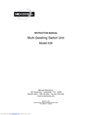Monroe 636 Instruction Manual