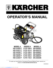 Kärcher DG-383537 Operator's Manual