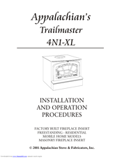 Appalachian Stove & Fabricators Trailmaster 4N1-XL Installation  And Operation  Procedures