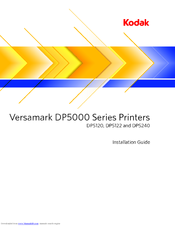 Kodak VERSAMARK DP5240 Installation Manual