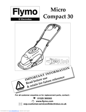 Flymo Micro Compact 30 Operator's Manual