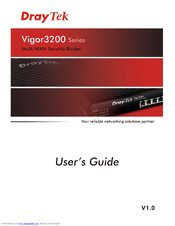 Draytek Vigor3200 Series User Manual