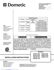Dometic 457915.70X Installation Instructions Manual