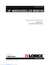 Lorex L19WD804321F Instruction Manual
